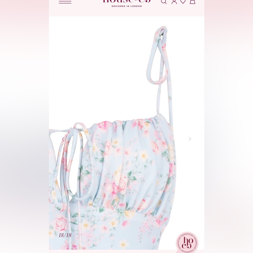House of CB Raphael Flower Dress- Small - Picture 5 of 11